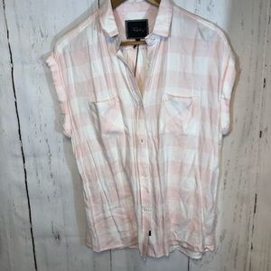 NWOT Rails Oversized Short Sleeve Button Down